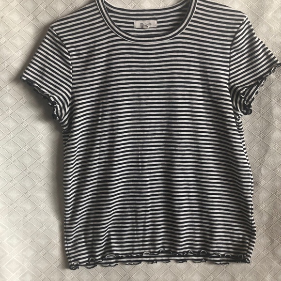 Madewell Tops - Madewell simple & striped T-shirt top